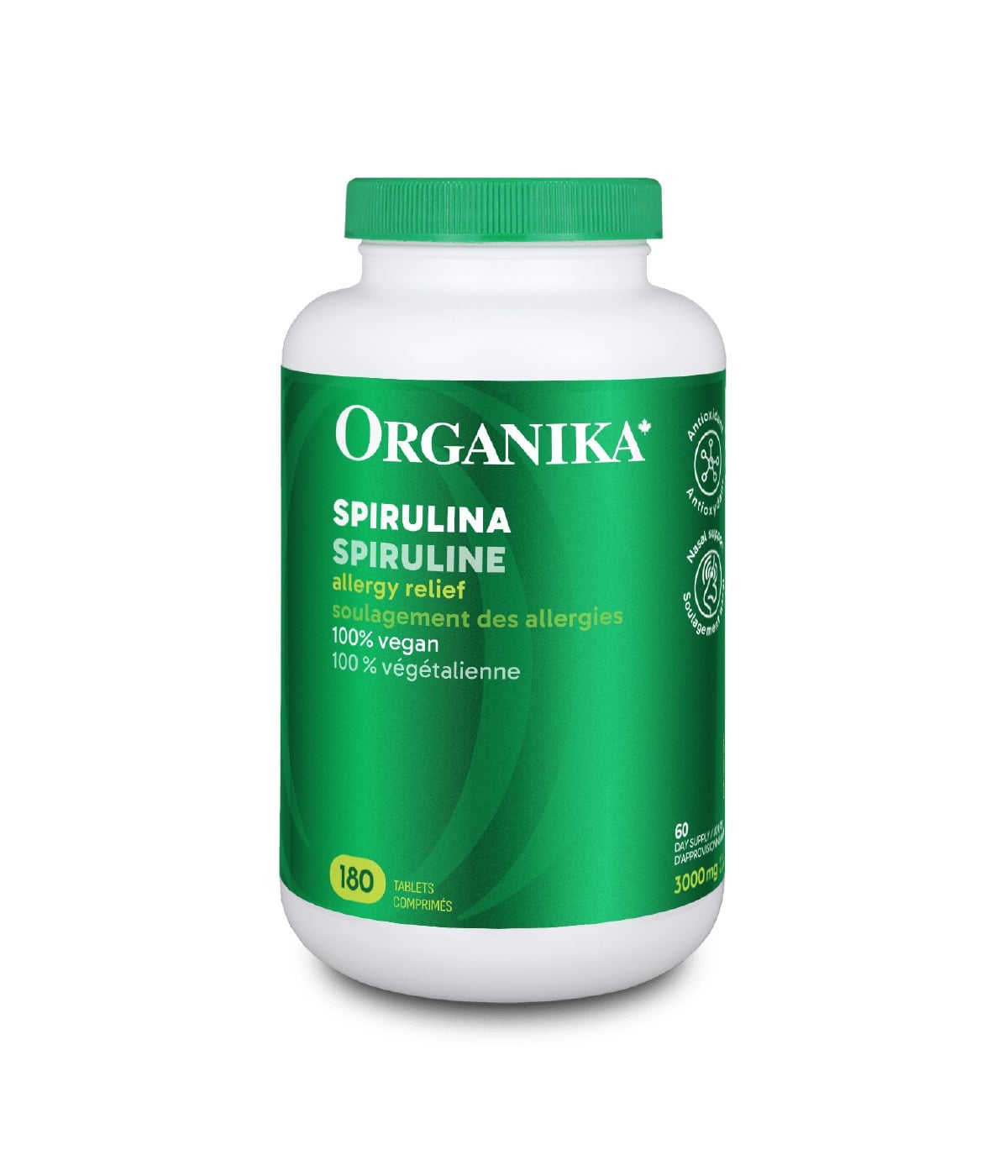 Organika Spirulina 1000 mg 180 Tablets