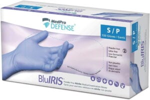 MedPro Glove Nitrile Powder-Free Medical Bluiris Small 013307 100 Count