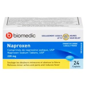 BIOMEDIC Naproxen Sodium 220 mg 24 Capsules