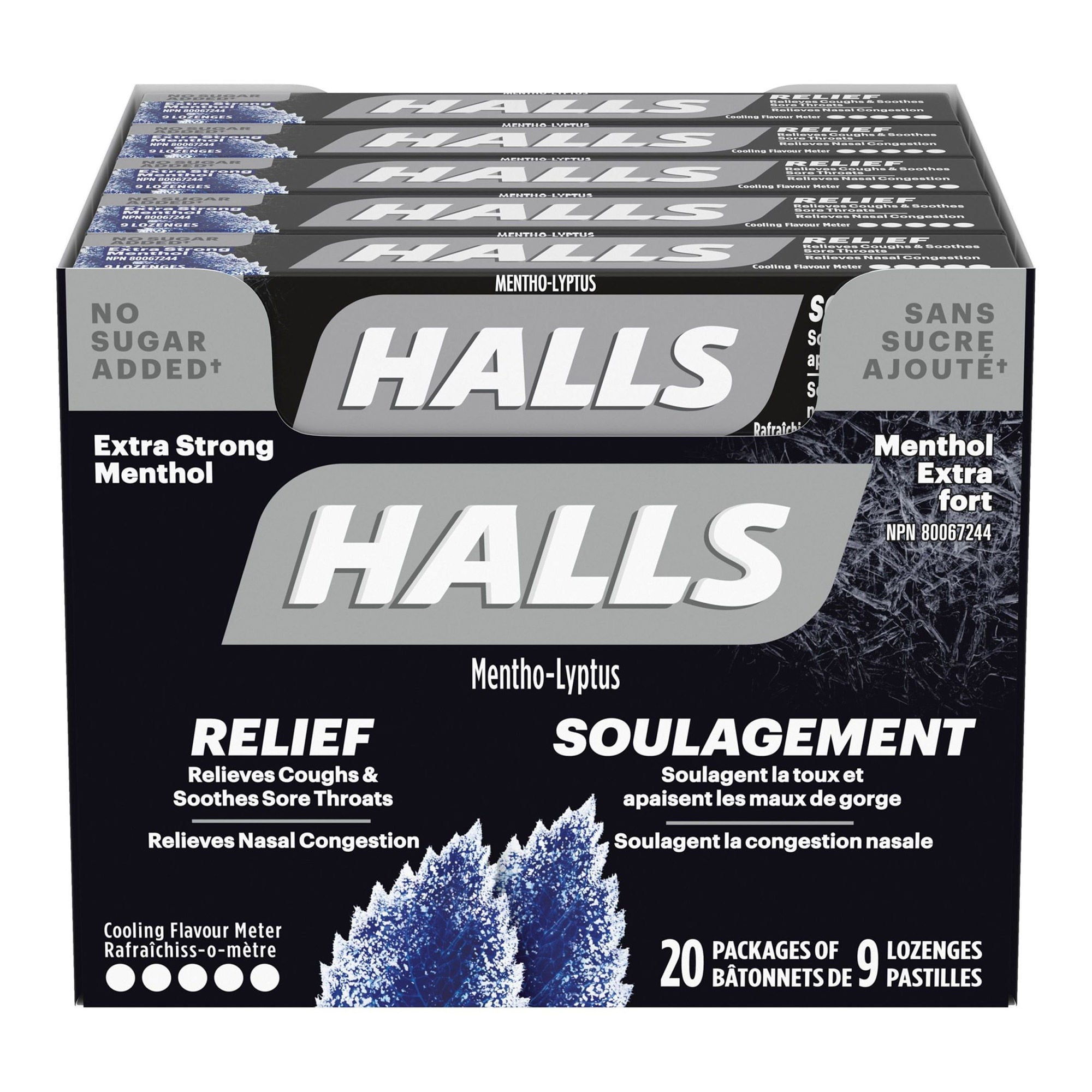 Halls Sucrose/Free Extra Strength 20 x 9 Tablets