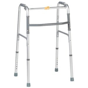 AMG Medical Walker Folding Aluminum Silver 770160 Amg