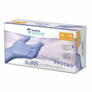 MedPro Defense Bluiris Medical Exam Gloves Extra Large 100 Pack