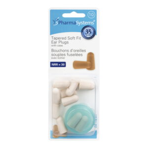 PharmaSystems Ear Plugs Soft Tapered Tan PS844 10 Count