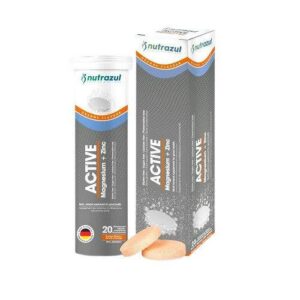 NUTRAZUL Active Magnesium+Zinc Effervescent 20 Tablets