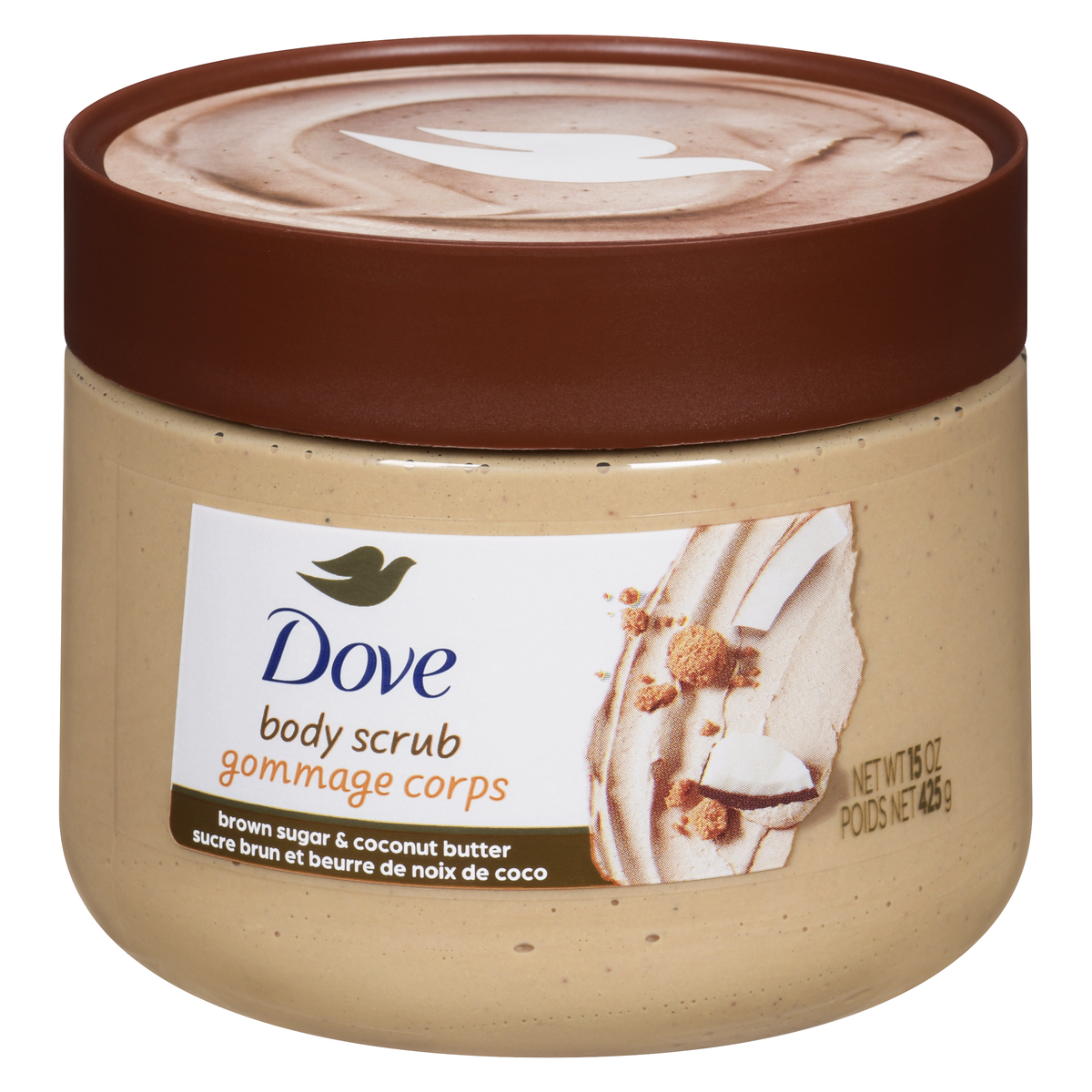 Dove Body Scrub Brown Sugar+Coconut 425 g