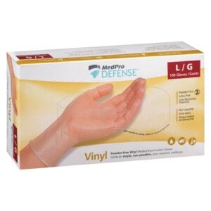 MedPro Glove Vinyl Powder-Free Large 010227 Amg 100 Count