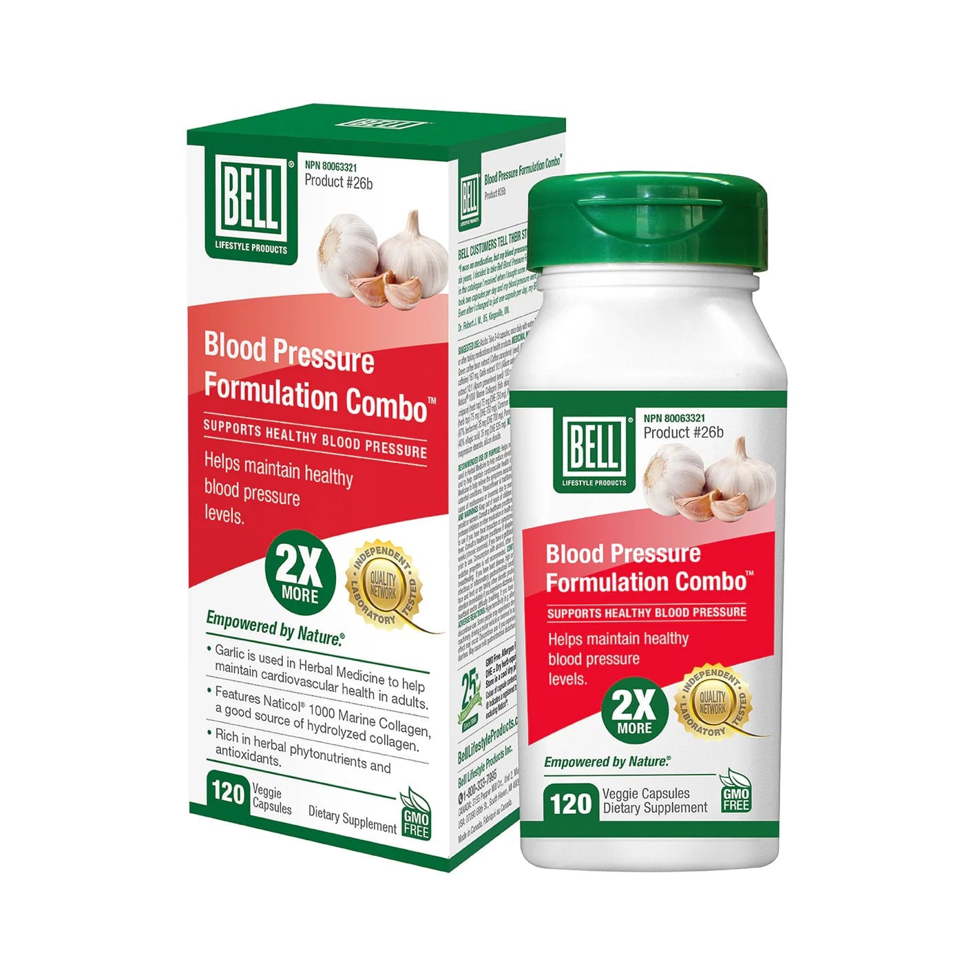Bell #26B Blood Pressure Formulation Combo 120 Capsules