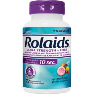 Rolaids Ultra Strength Fruit Bottle 72 Tablets