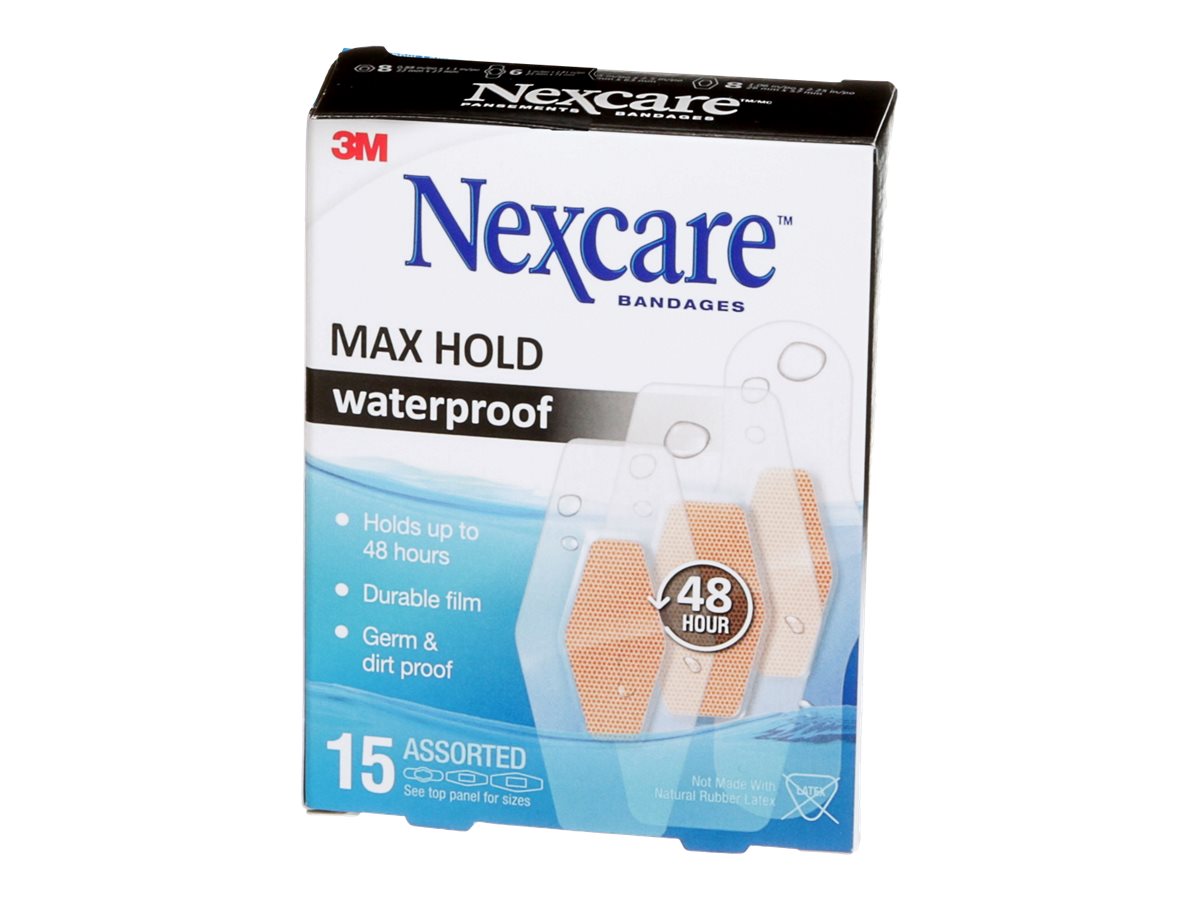 Nexcare Max Hold Waterproof Bandages 15 Count - Image 2