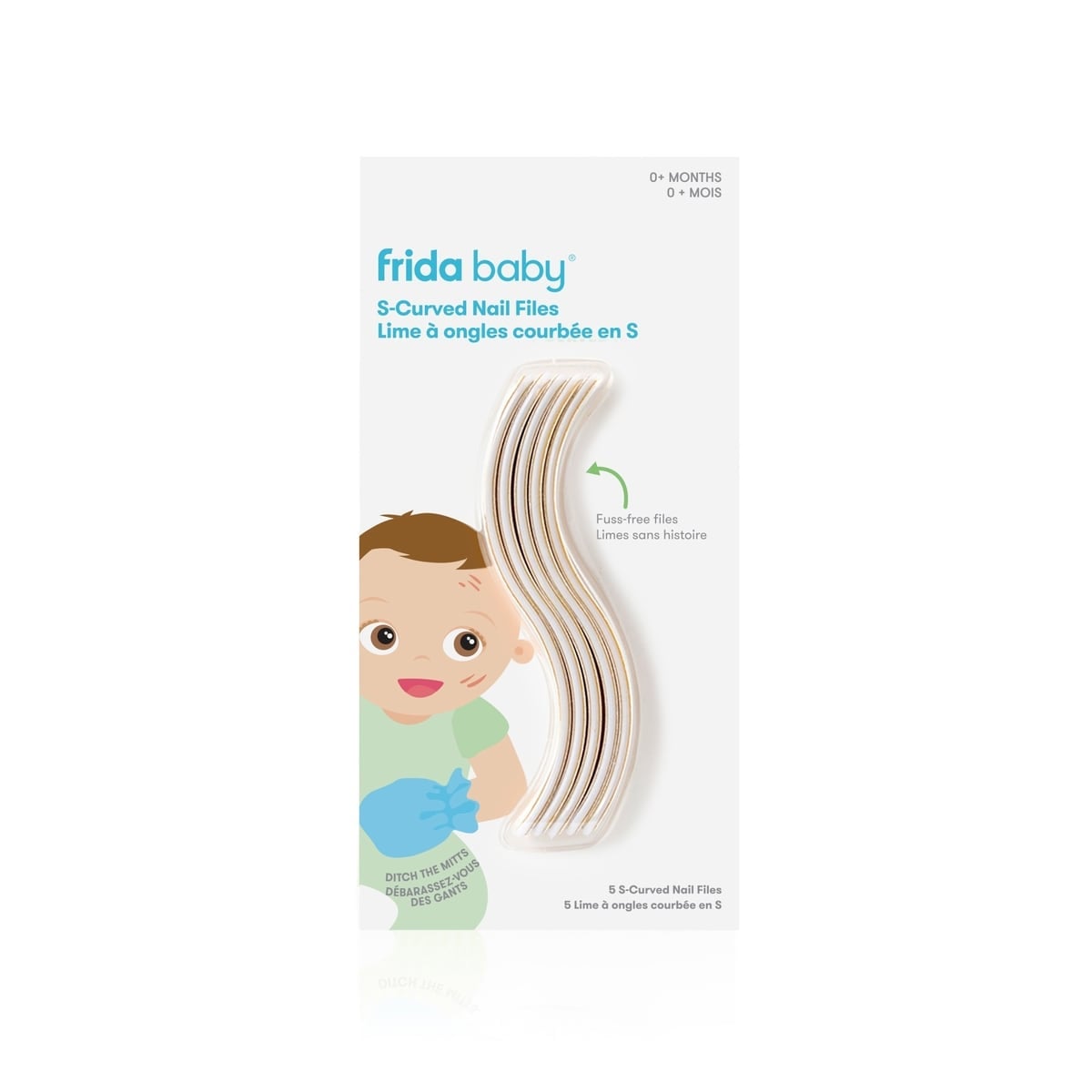 Fridababy Nailfrida The S Curved Nail Files Newborn 5 Pack