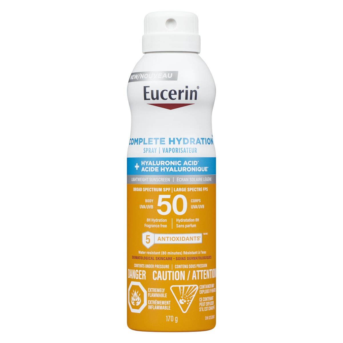 Eucerin Sun Complete Hydration Spray SPF 50 170 g