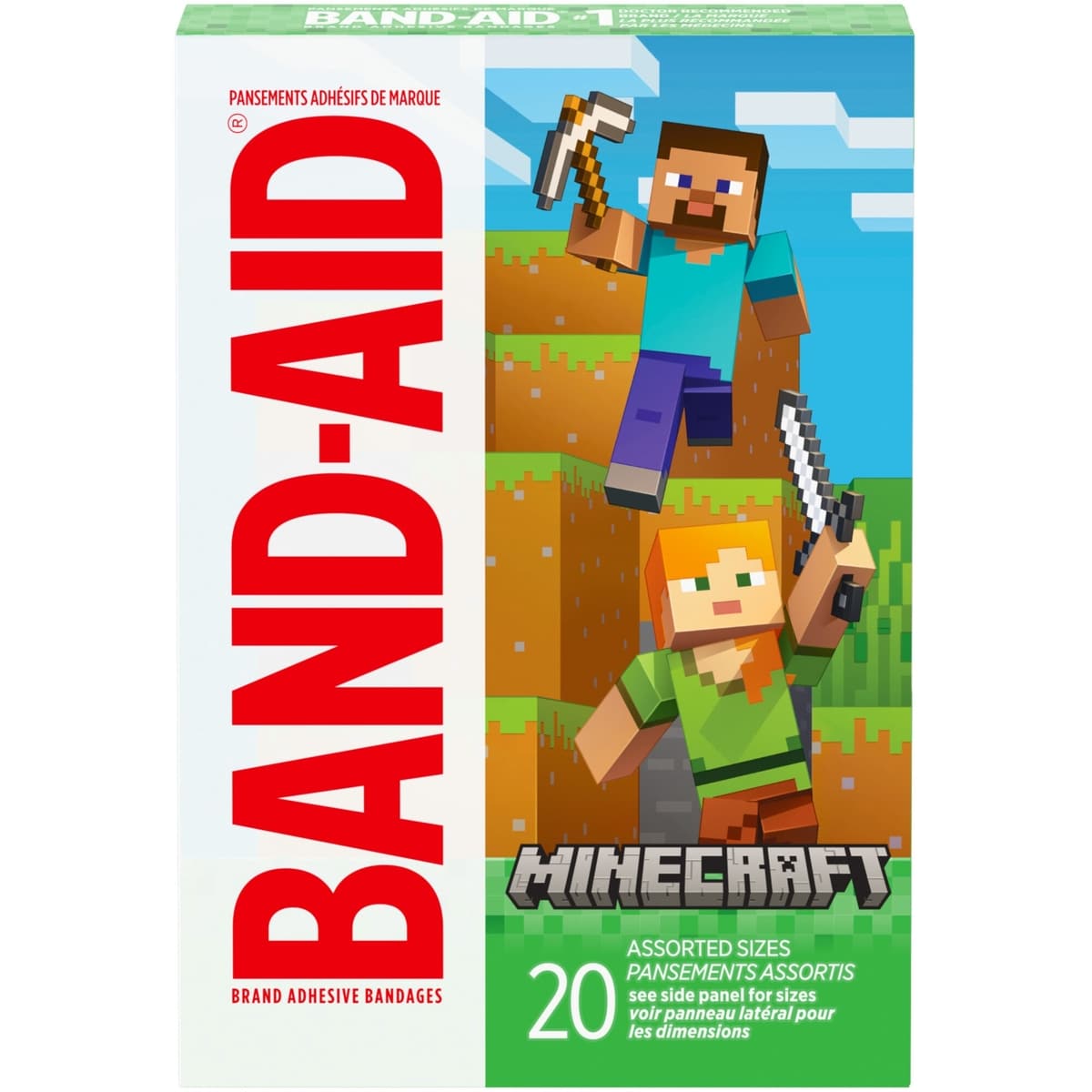 Band-Aid Minecraft Bandages 20 Count