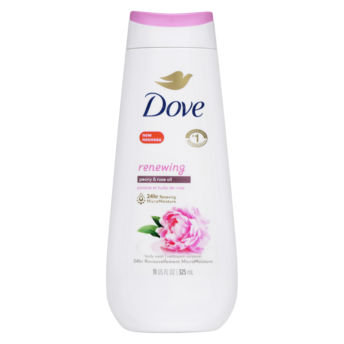 Dove Body Wash Peony+Rose 325 mL - Image 4
