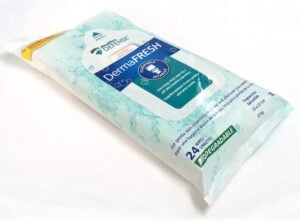 MedPro Washcloth Flushable Wipes Dermafresh 760070 24 Count