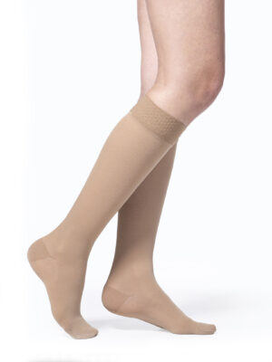 Sigvaris 863cssw66/S Knee High 30-40 Women's Light Beige with Grip 1 Pair