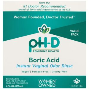 pH-D Boric Acid Instant Vaginal Odor Rinse 177 mL