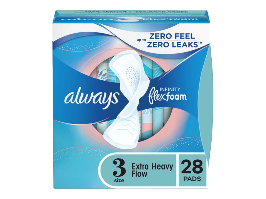 Always Pad Infinity Xtr Heavy Flow with Wings 28 Pack - Image 2