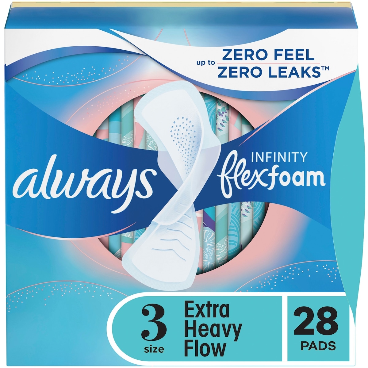 Always Pad Infinity Xtr Heavy Flow with Wings 28 Pack - Image 3