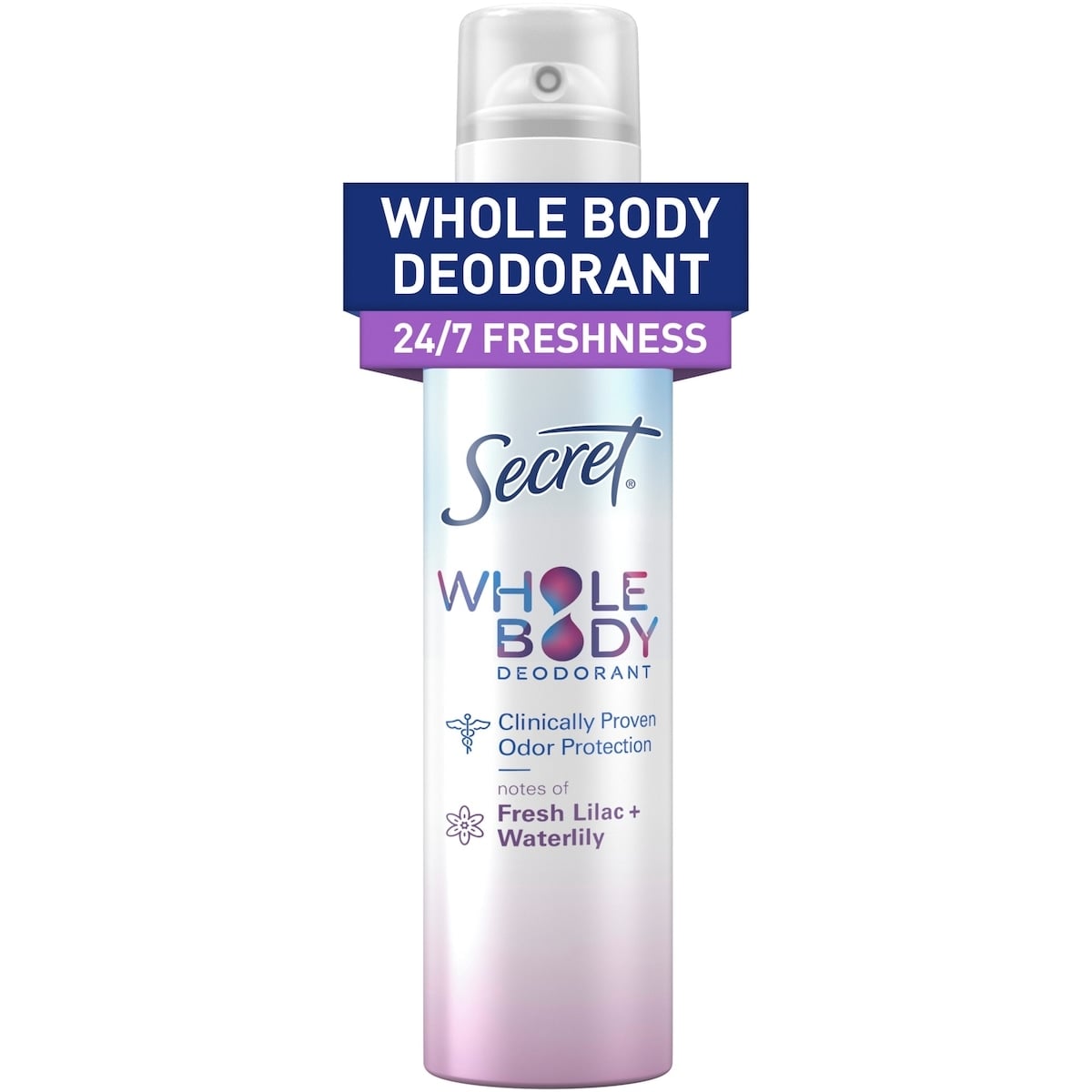 Secret Body Spray Lilac And Waterlily 99 g