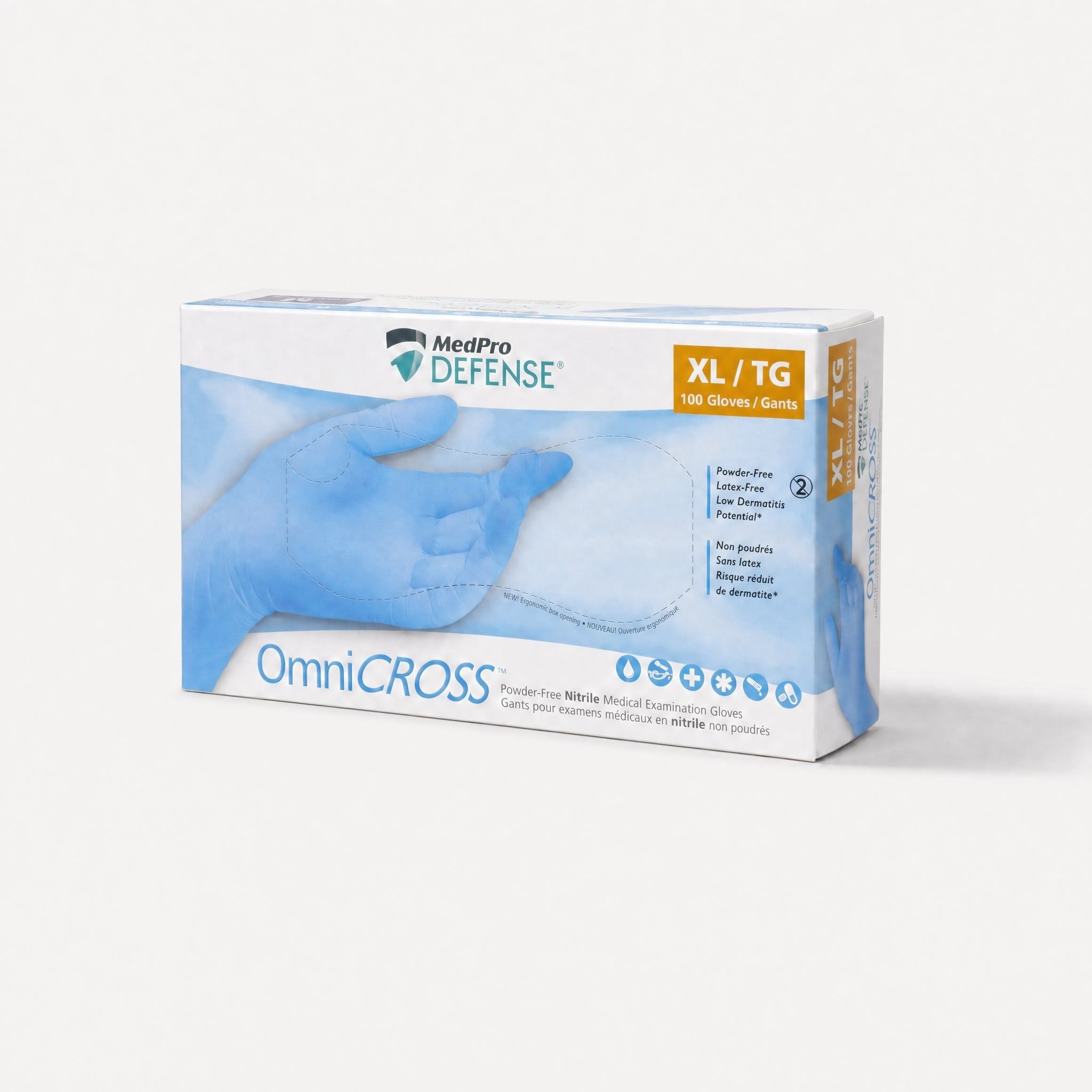 MedPro Glove Nitrile Medical Powder-Free Omnicross XL 013235 100 Count