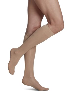 Sigvaris 120CB33 Knee High Shr 15-20 Women's Honey 1 Pair