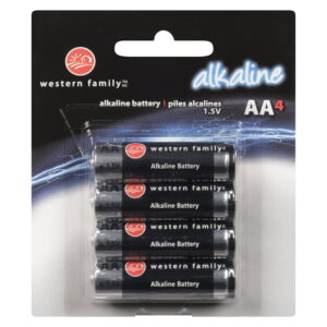 Western Family AA Batteries 4 Count