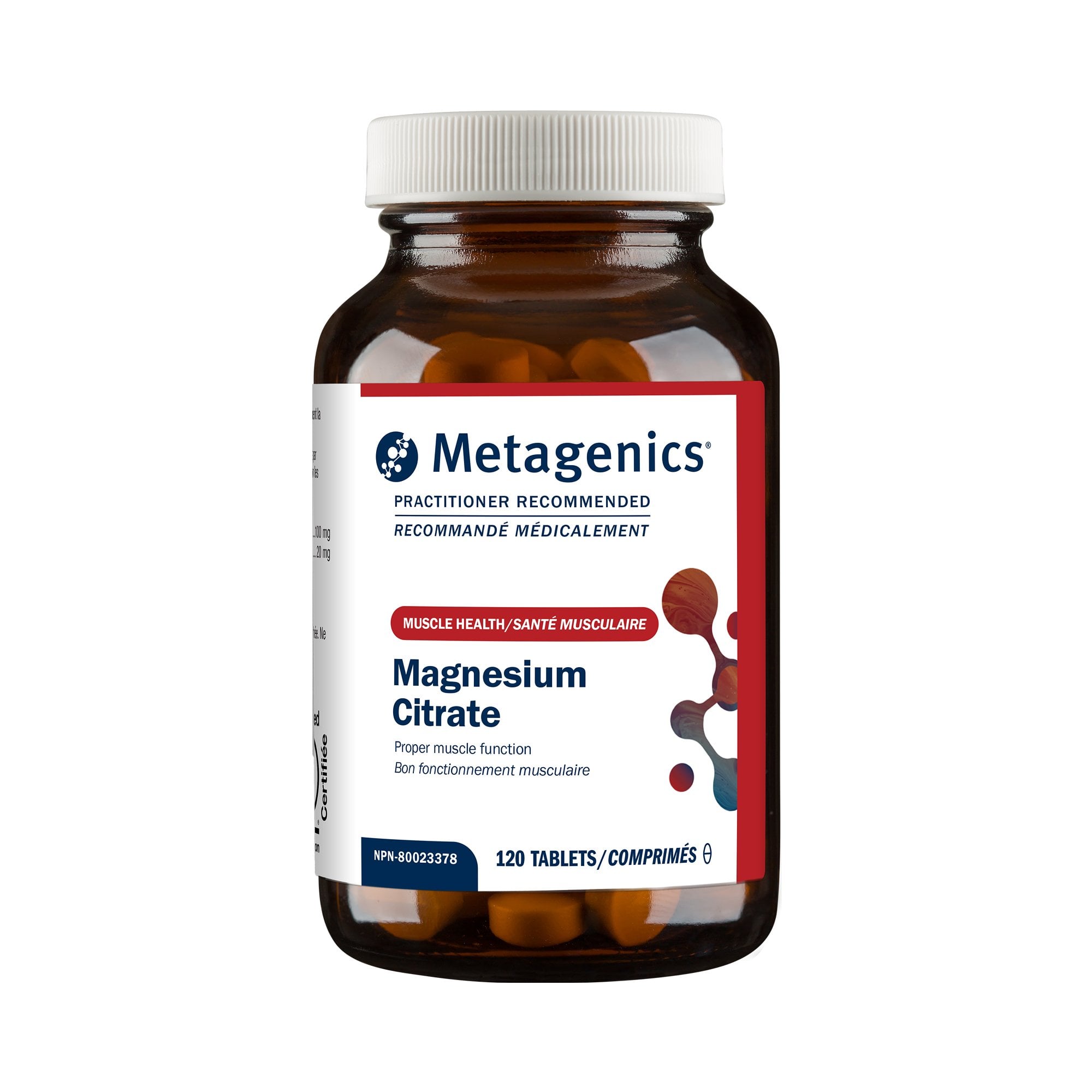 Metagenics Magnesium Citrate Calcium With Chelated Minerals 120 Tablets