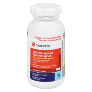 BIOMEDIC Acetaminophen 500 mg 150 Capsules