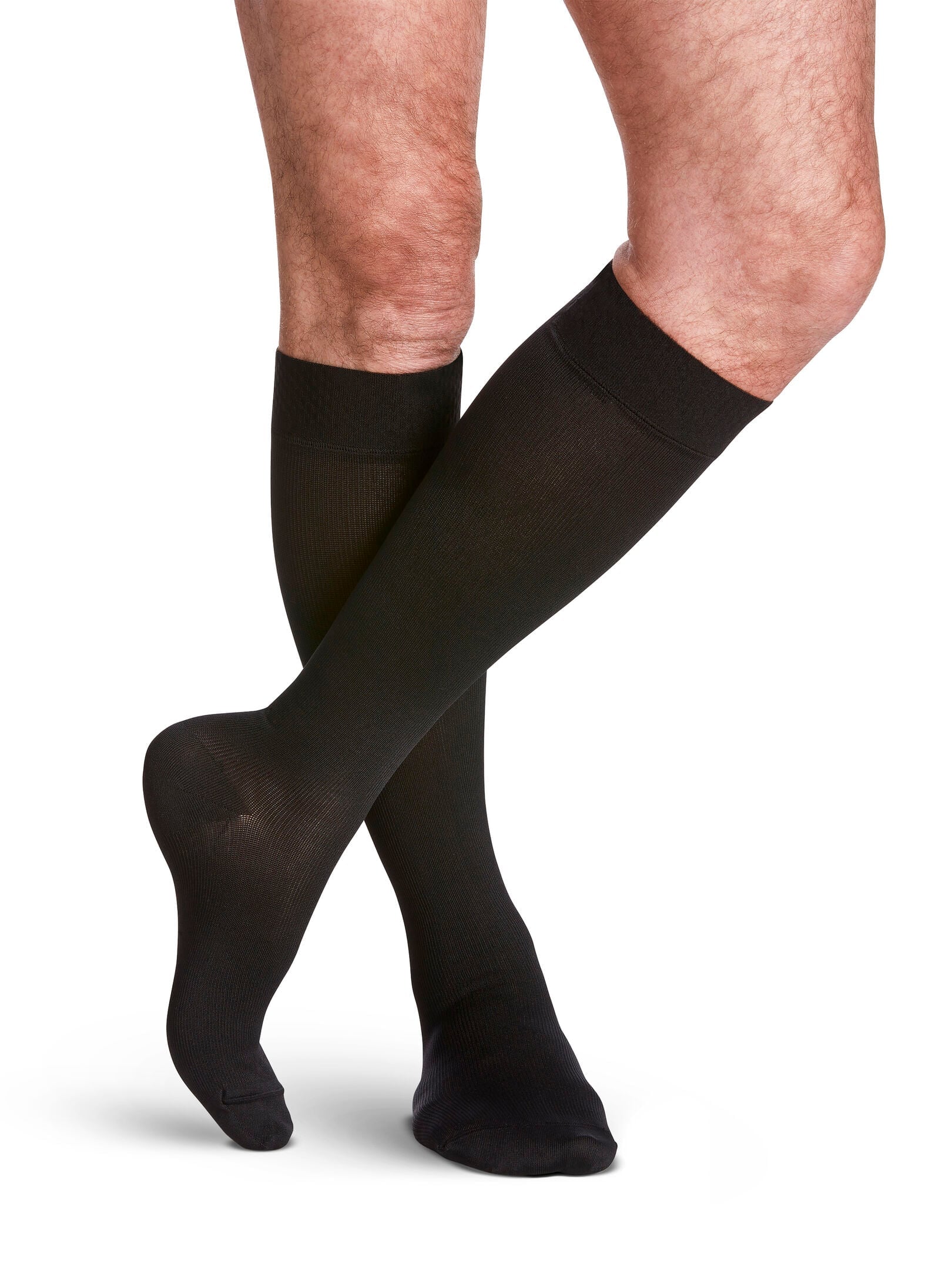 Sigvaris 822cllm99 Knee High 20-30 Men's Black 1 Pair