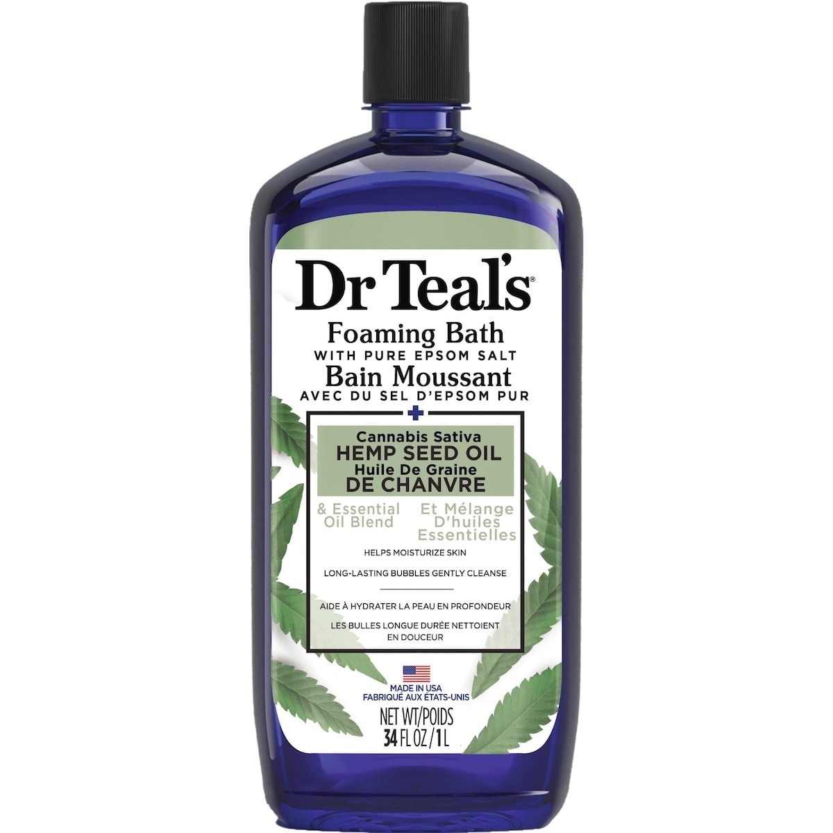 Dr. Teal's Hemp Seed Oil Foaming Bath 1000 mL
