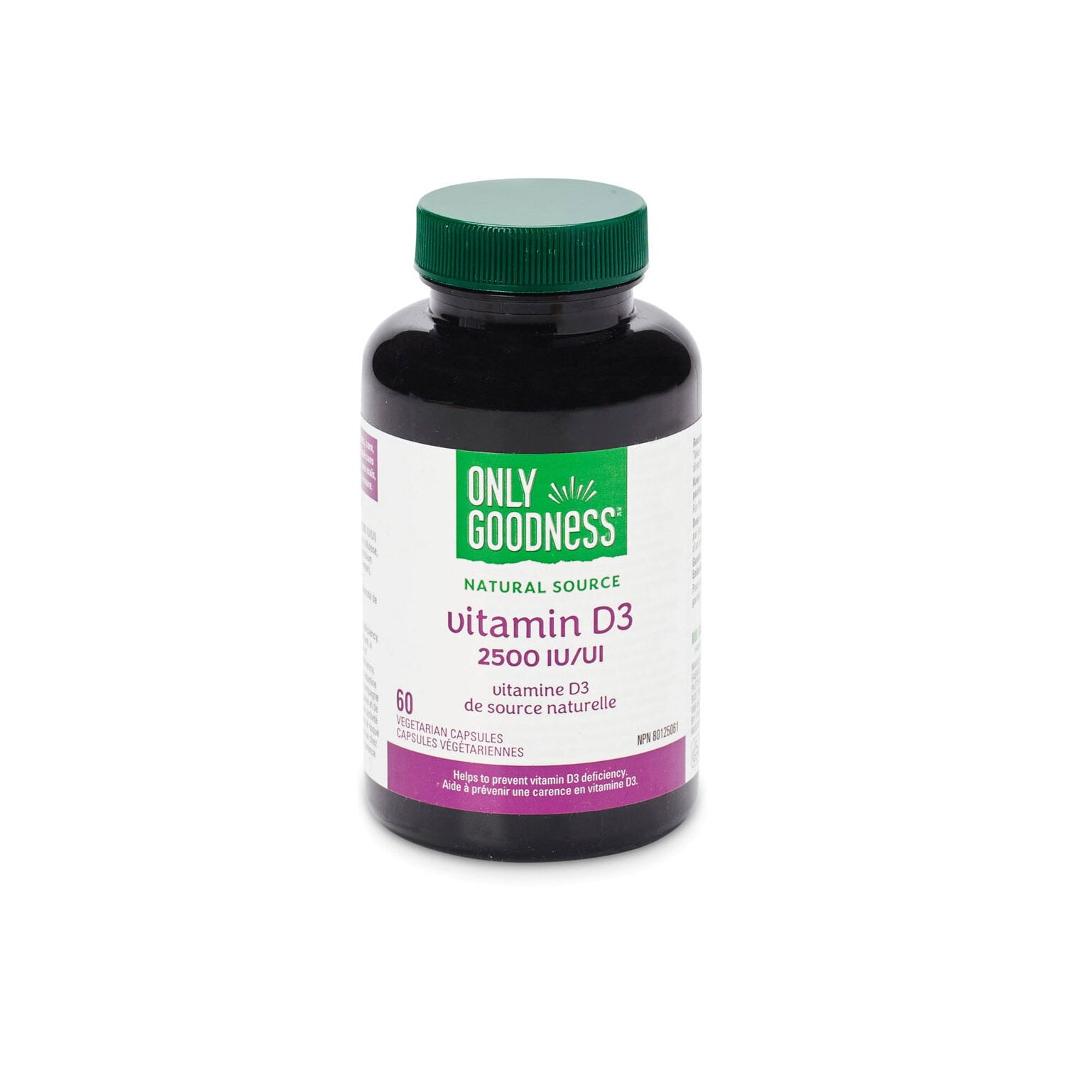 Only Goodness Vit D3 2500 IU 60 Capsules