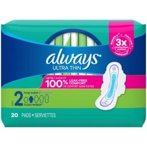 Always Pad Ultra Thin Unscented with Wings 20 Pack