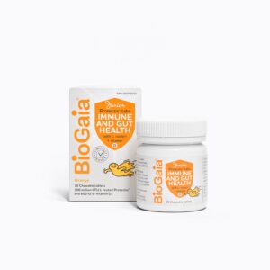 BioGaia Junior Immune Gut Health With 800 IU Vit D 30 Tablets