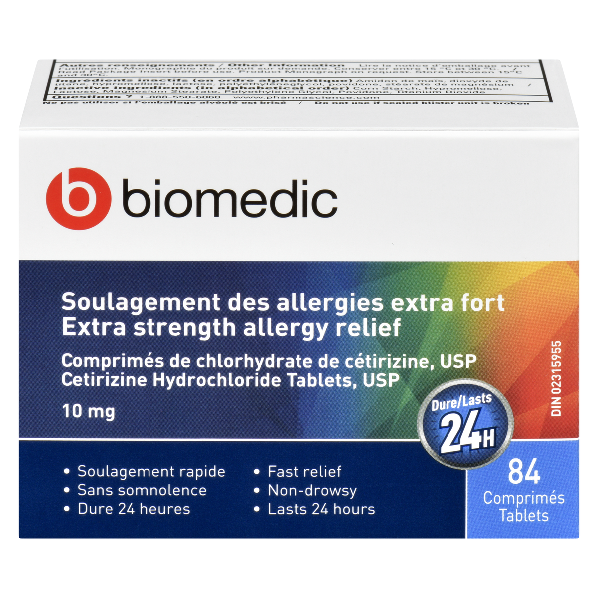 BIOMEDIC Allergy Cetiriz 10 mg 84 Tablets