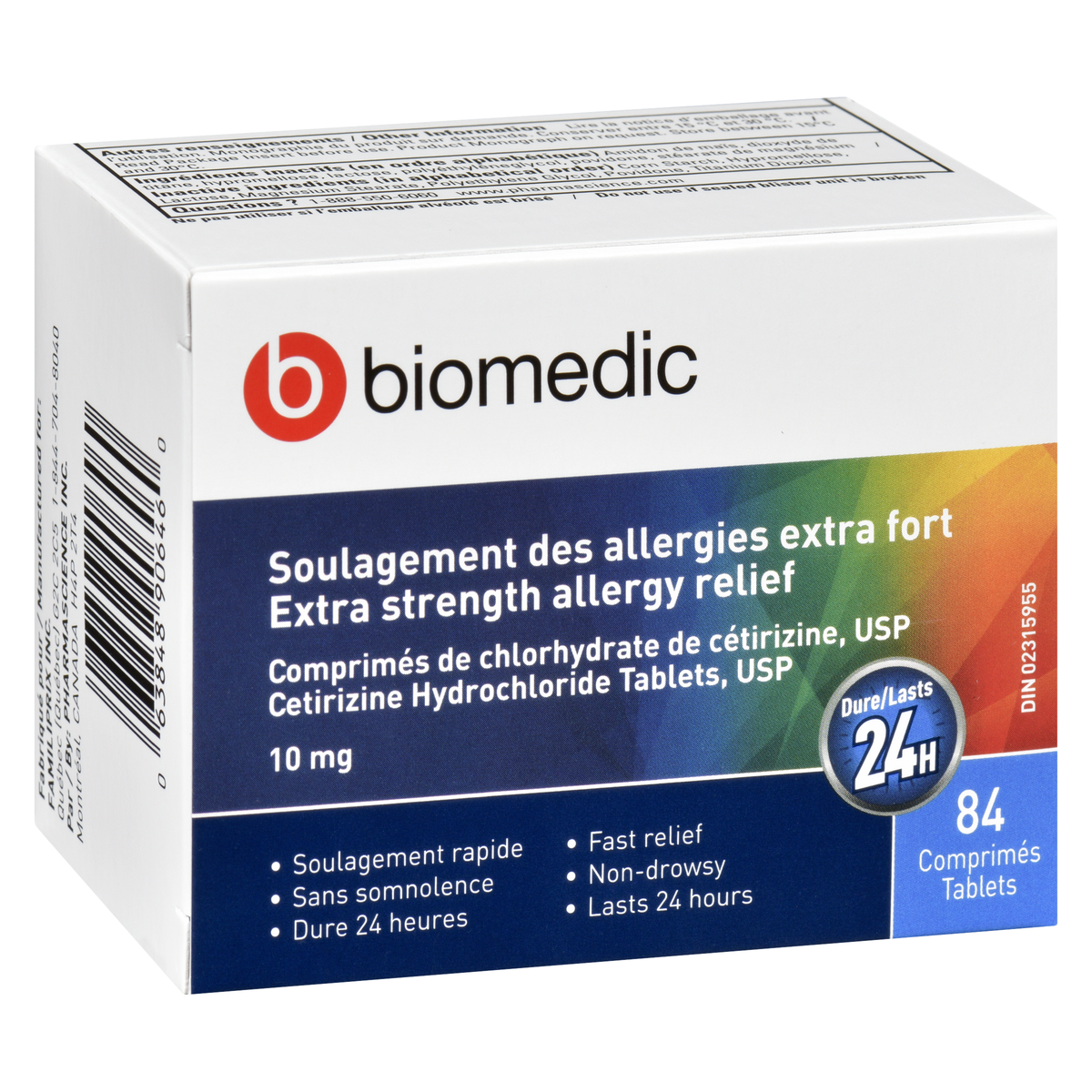 BIOMEDIC Allergy Cetiriz 10 mg 84 Tablets - Image 2