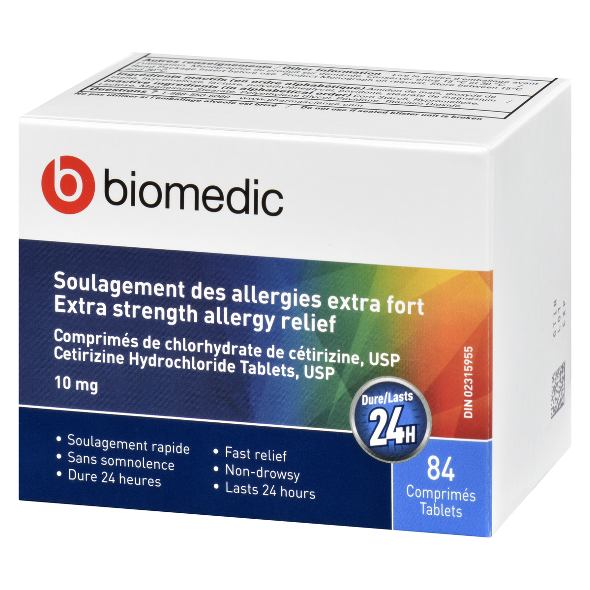 BIOMEDIC Allergy Cetiriz 10 mg 84 Tablets - Image 3