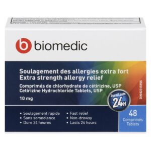 BIOMEDIC Allergy Cetiriz 10 mg 48 Tablets