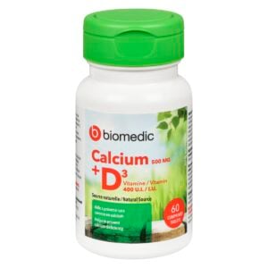 BIOMEDIC Calcium+Vit C 500 mg+Vit D 400 mg 60 Tablets