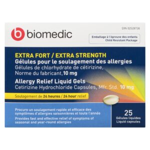 BIOMEDIC Cetirizine Liqui-Gel 25 Capsules