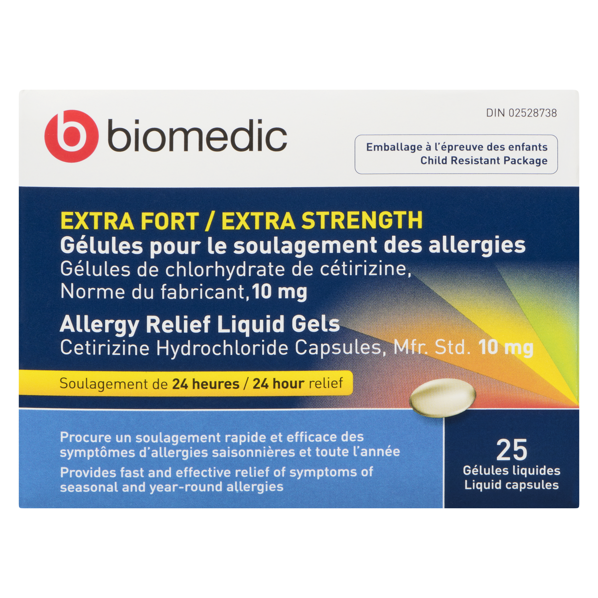 BIOMEDIC Cetirizine Liqui-Gel 25 Capsules