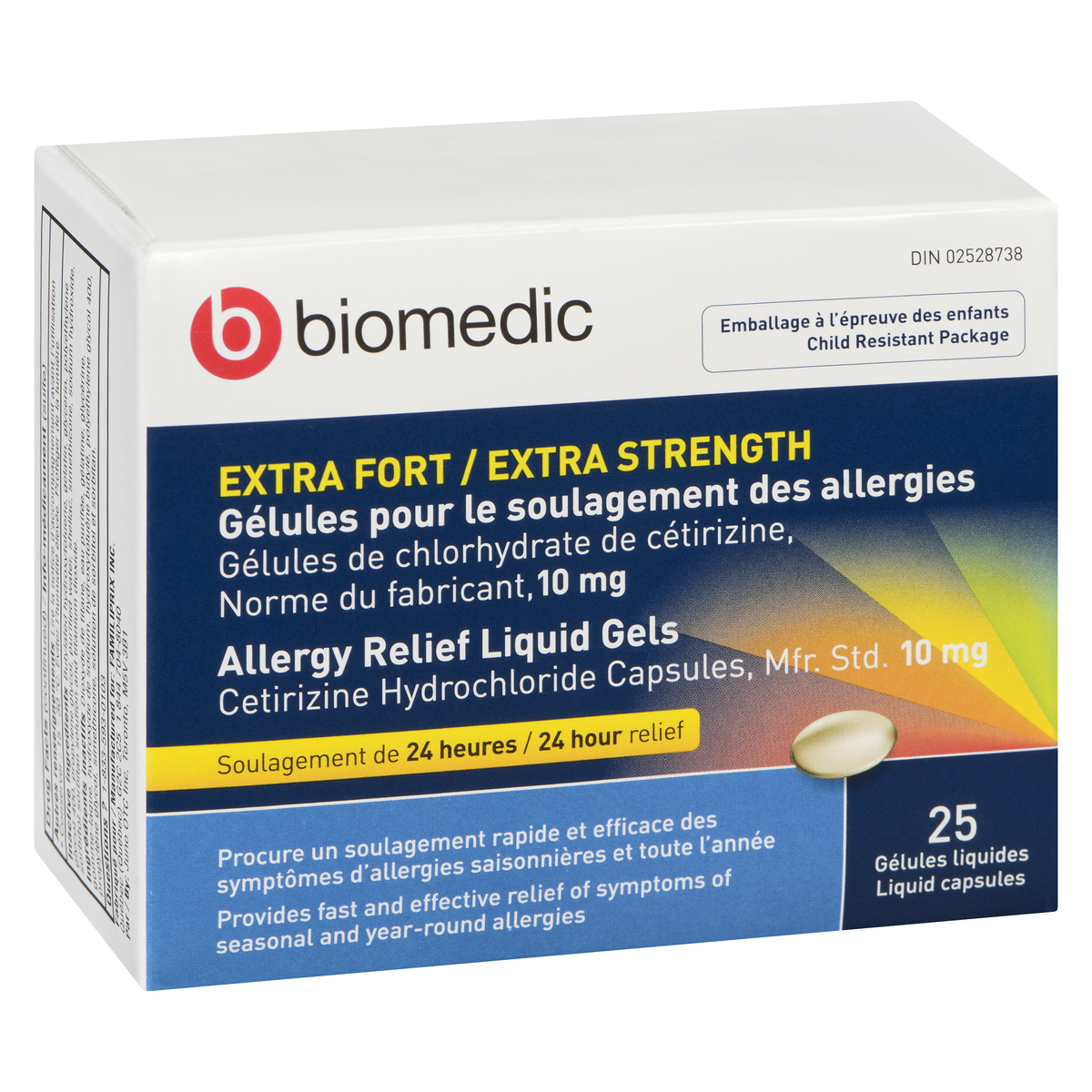 BIOMEDIC Cetirizine Liqui-Gel 25 Capsules - Image 3