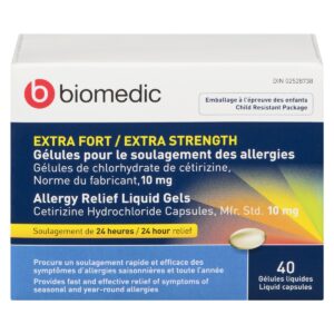 BIOMEDIC Cetirizine Liqui-Gel 40 Capsules