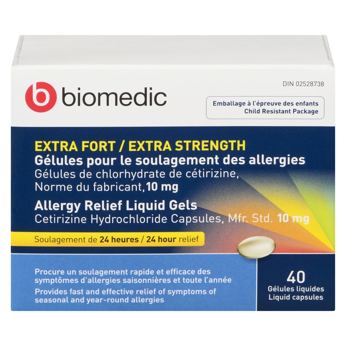 BIOMEDIC Cetirizine Liqui-Gel 40 Capsules