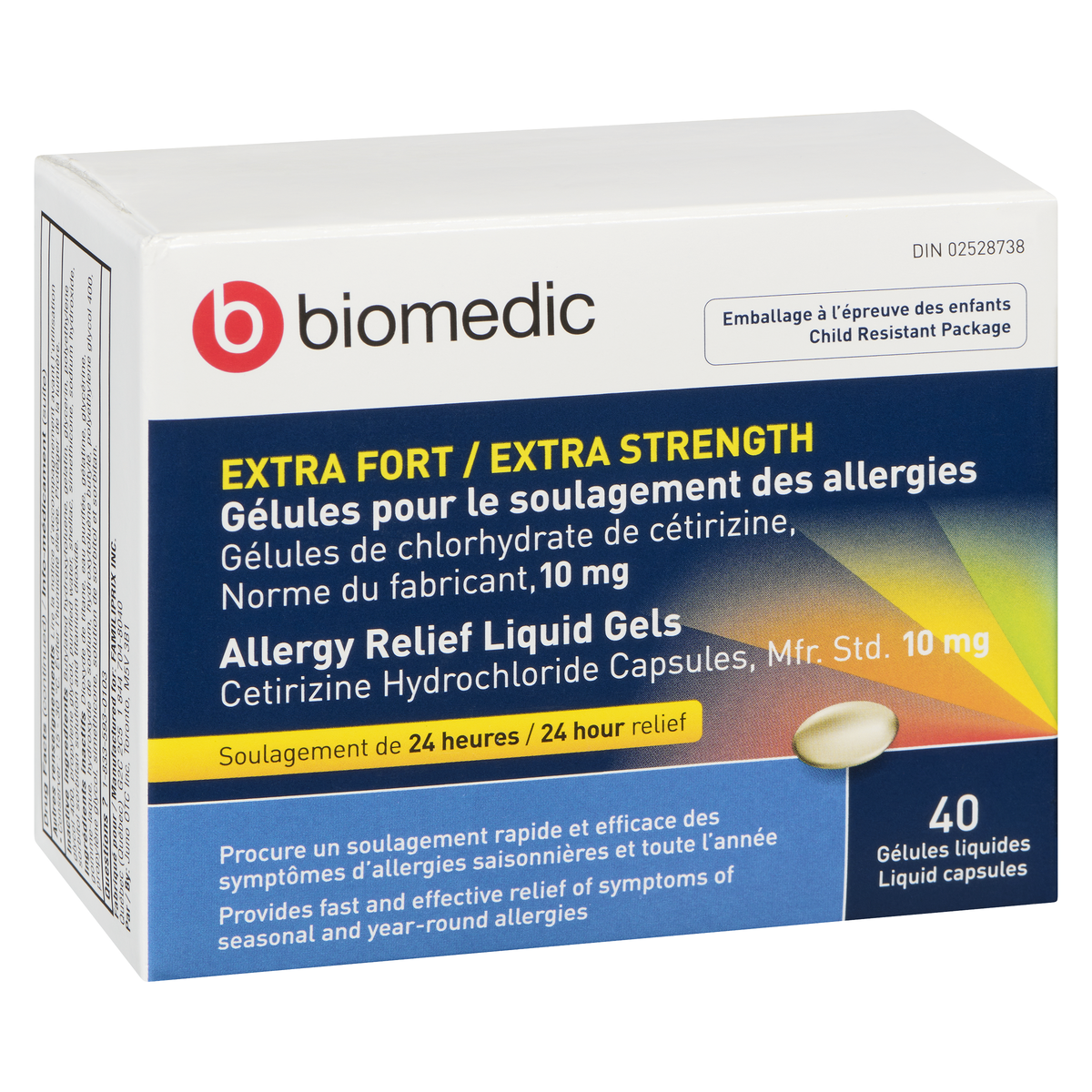 BIOMEDIC Cetirizine Liqui-Gel 40 Capsules - Image 2