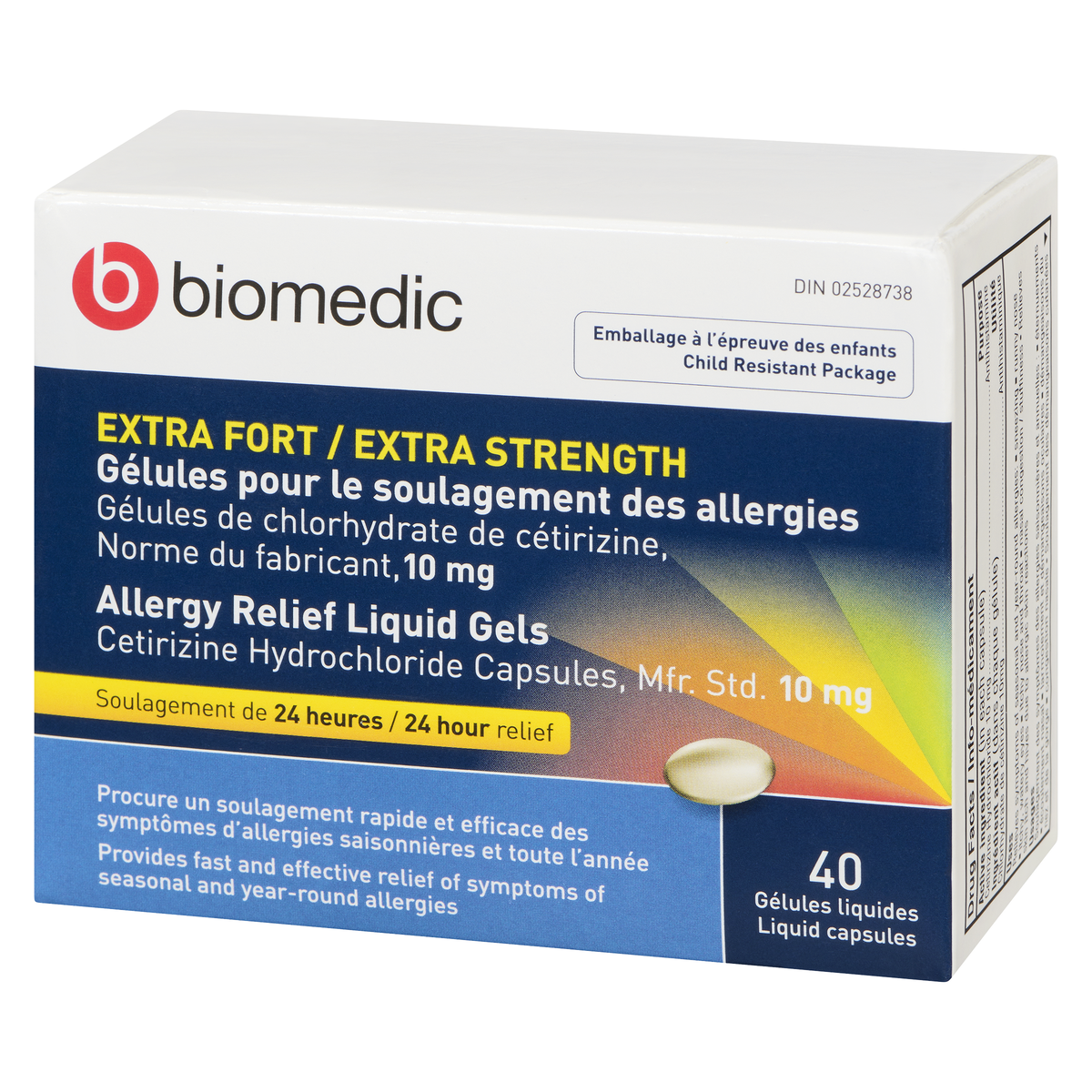 BIOMEDIC Cetirizine Liqui-Gel 40 Capsules - Image 3