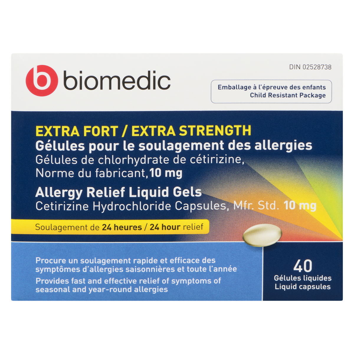BIOMEDIC Cetirizine Liqui-Gel 40 Capsules - Image 4