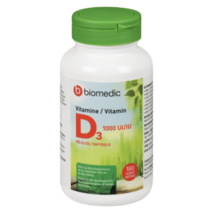 BIOMEDIC Vit D3 1000 IU 180 Capsules