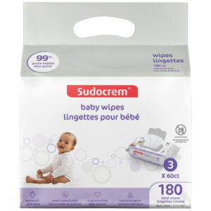 Sudocrem Pure Water Baby Wipes 180 Count