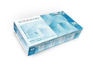 DuraCore Glove Nitrile 4.3 mil Powder-Free Blue Medium R2920 100 Count