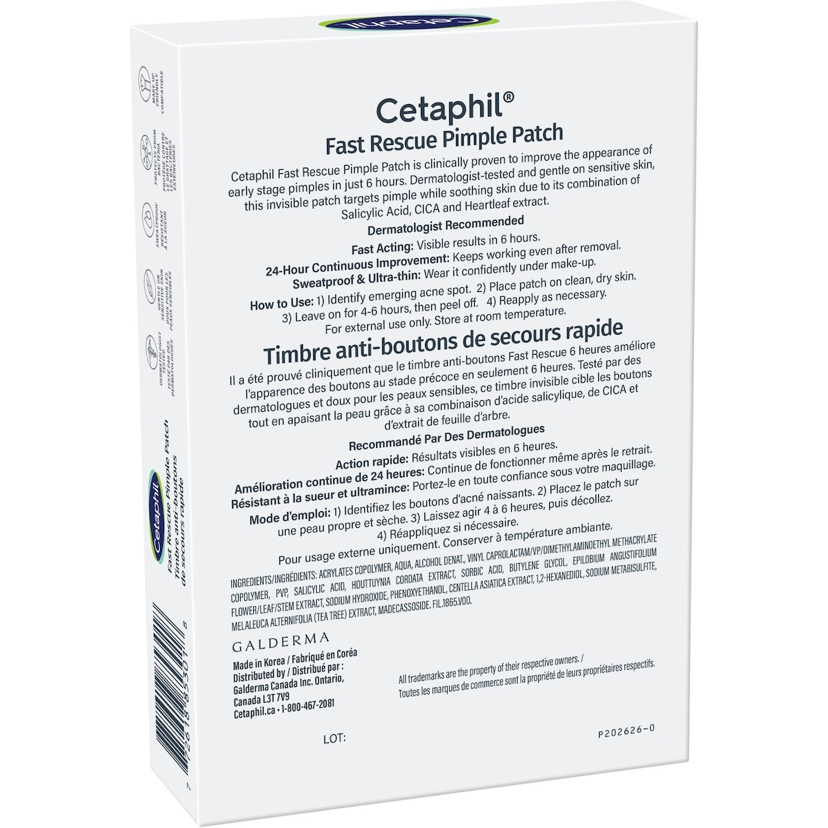 Cetaphil Fast Rescue Pimple Patches 24 Count - Image 2